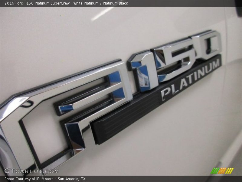 White Platinum / Platinum Black 2016 Ford F150 Platinum SuperCrew