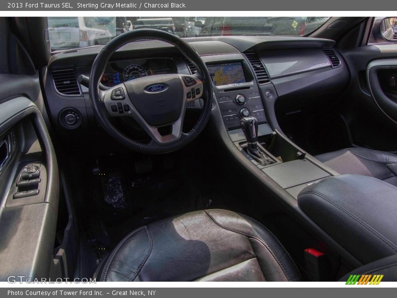 Sterling Gray Metallic / Charcoal Black 2013 Ford Taurus SEL