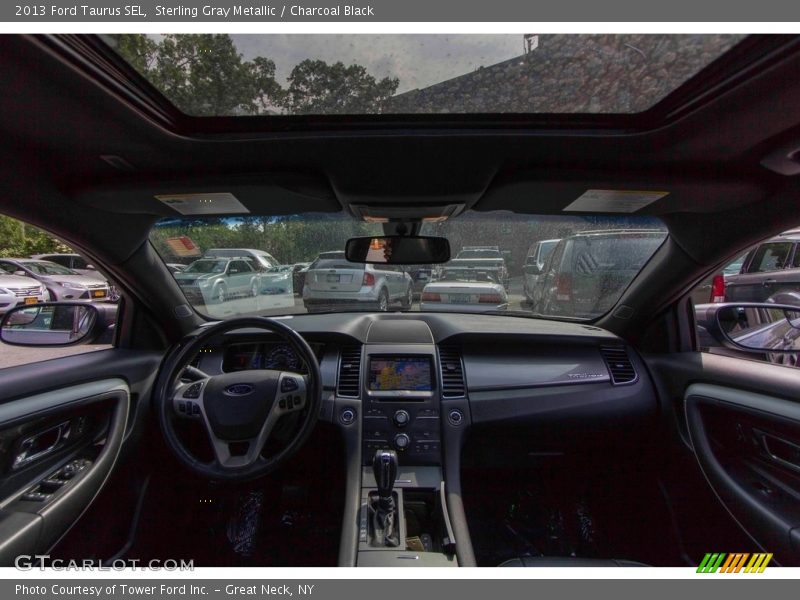 Sterling Gray Metallic / Charcoal Black 2013 Ford Taurus SEL