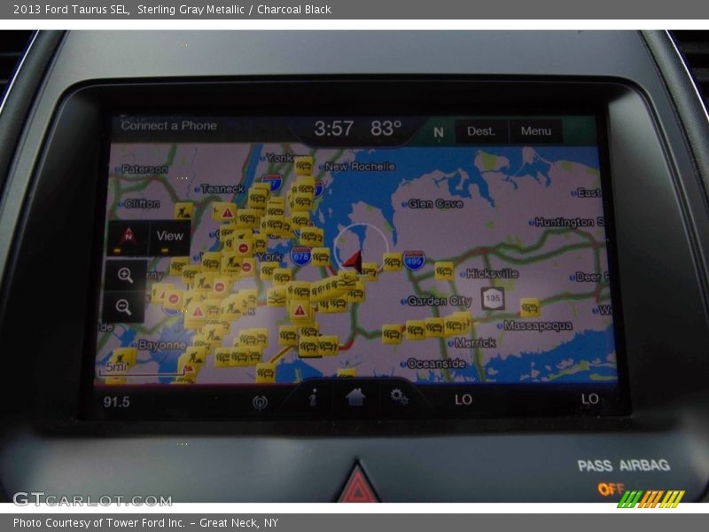Sterling Gray Metallic / Charcoal Black 2013 Ford Taurus SEL