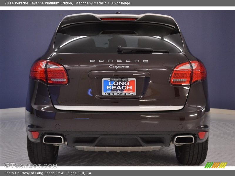 Mahogany Metallic / Luxor Beige 2014 Porsche Cayenne Platinum Edition