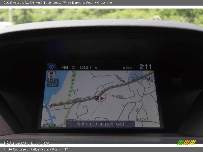 White Diamond Pearl / Graystone 2016 Acura MDX SH-AWD Technology