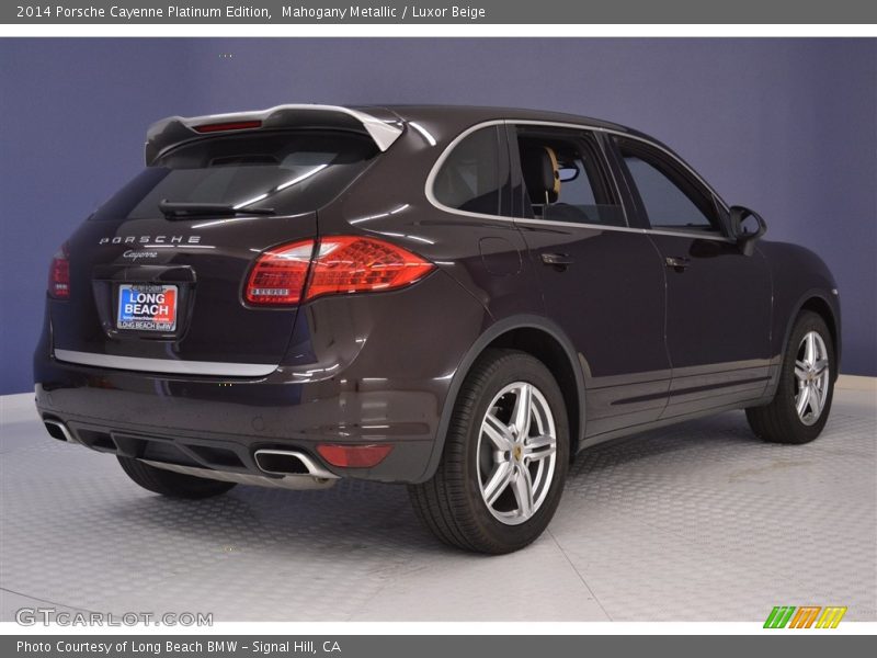 Mahogany Metallic / Luxor Beige 2014 Porsche Cayenne Platinum Edition
