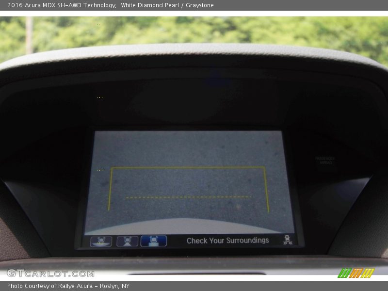 White Diamond Pearl / Graystone 2016 Acura MDX SH-AWD Technology