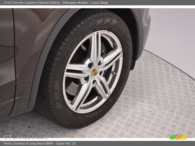 Mahogany Metallic / Luxor Beige 2014 Porsche Cayenne Platinum Edition
