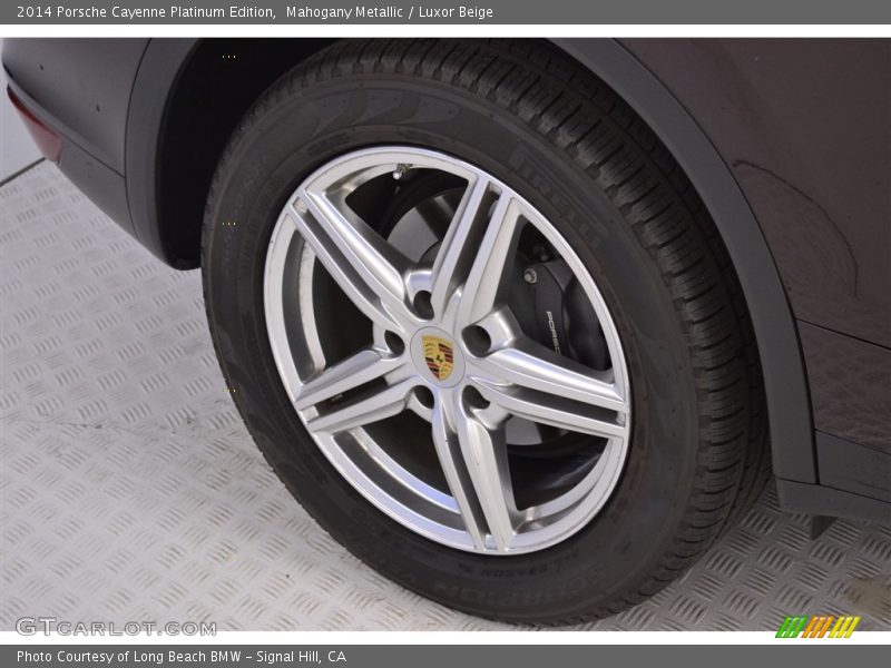 Mahogany Metallic / Luxor Beige 2014 Porsche Cayenne Platinum Edition