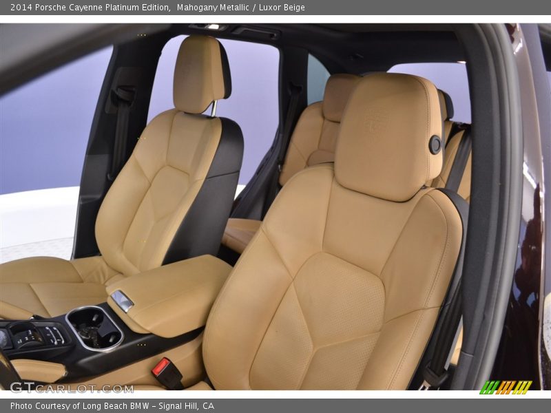 Mahogany Metallic / Luxor Beige 2014 Porsche Cayenne Platinum Edition