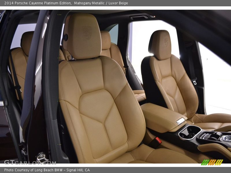 Mahogany Metallic / Luxor Beige 2014 Porsche Cayenne Platinum Edition