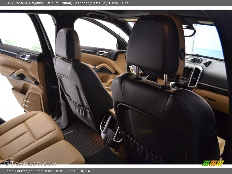Mahogany Metallic / Luxor Beige 2014 Porsche Cayenne Platinum Edition