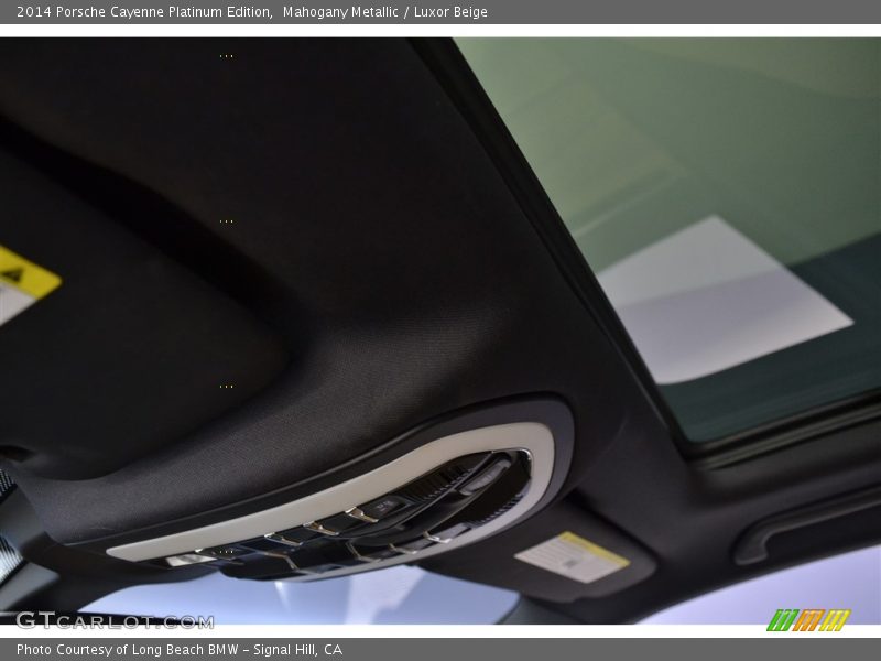 Mahogany Metallic / Luxor Beige 2014 Porsche Cayenne Platinum Edition
