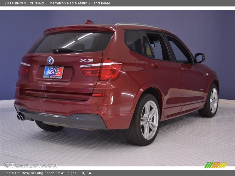 Vermilion Red Metallic / Sand Beige 2014 BMW X3 xDrive28i