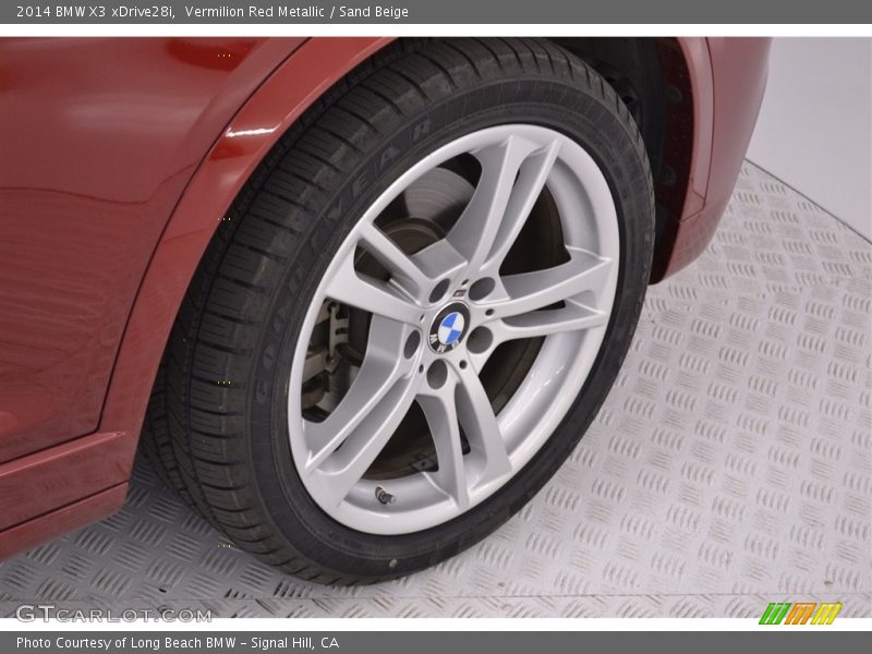 Vermilion Red Metallic / Sand Beige 2014 BMW X3 xDrive28i