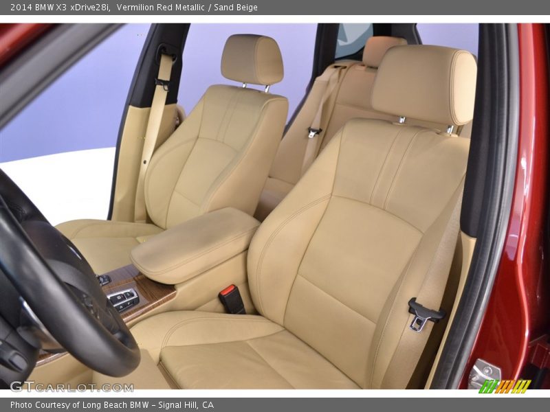 Vermilion Red Metallic / Sand Beige 2014 BMW X3 xDrive28i