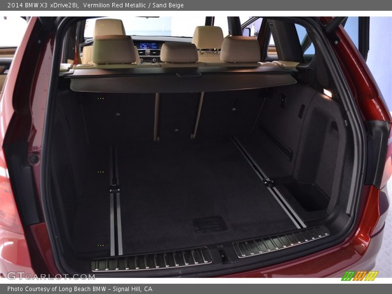 Vermilion Red Metallic / Sand Beige 2014 BMW X3 xDrive28i