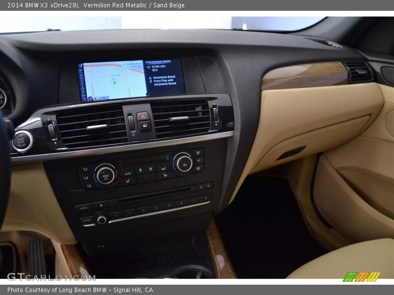 Vermilion Red Metallic / Sand Beige 2014 BMW X3 xDrive28i