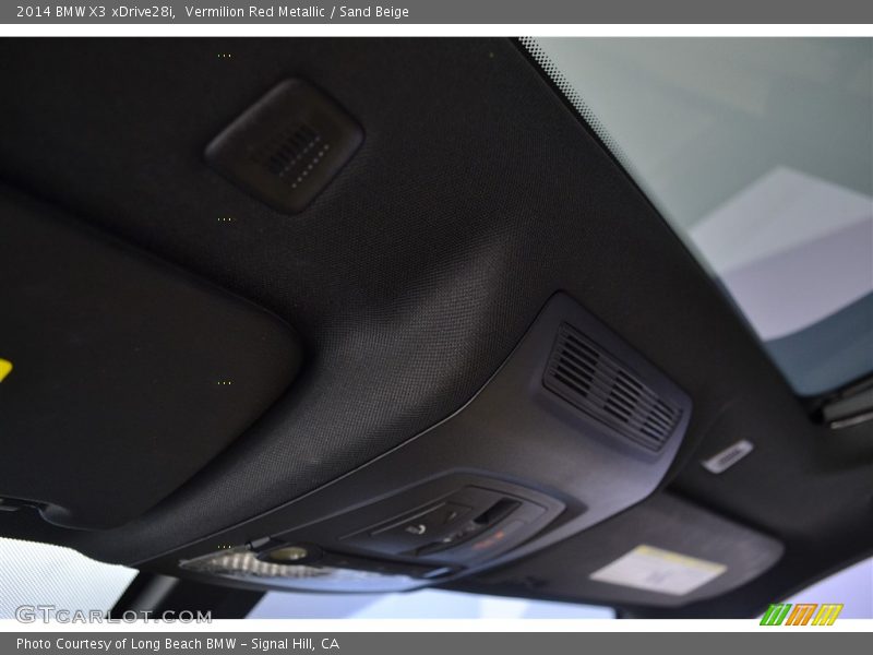 Vermilion Red Metallic / Sand Beige 2014 BMW X3 xDrive28i