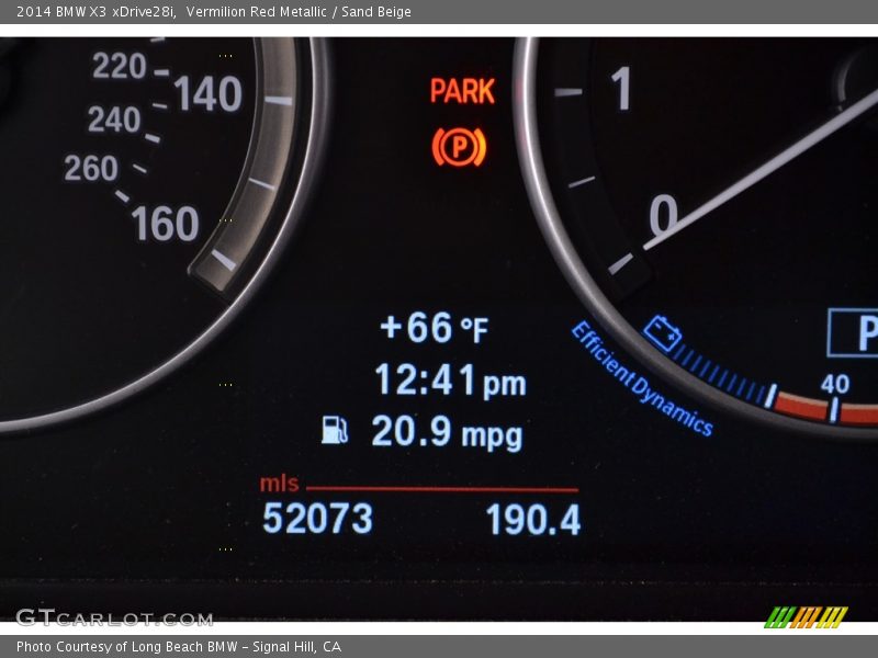 Vermilion Red Metallic / Sand Beige 2014 BMW X3 xDrive28i