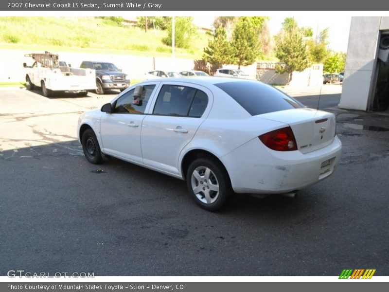 Summit White / Gray 2007 Chevrolet Cobalt LS Sedan