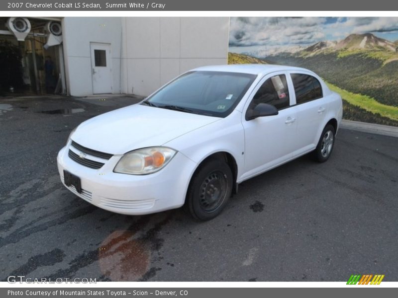 Summit White / Gray 2007 Chevrolet Cobalt LS Sedan