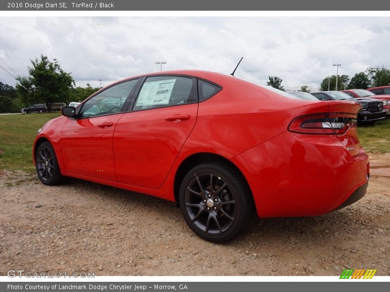 TorRed / Black 2016 Dodge Dart SE
