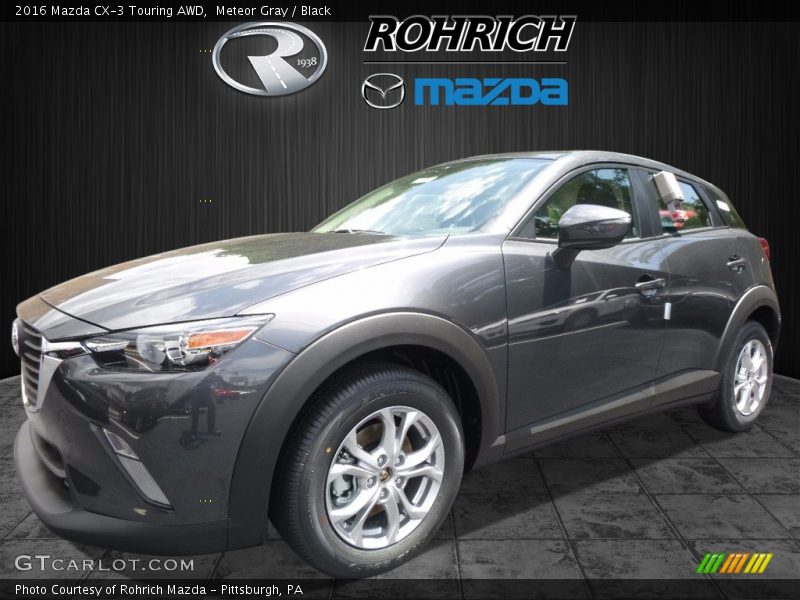 Meteor Gray / Black 2016 Mazda CX-3 Touring AWD