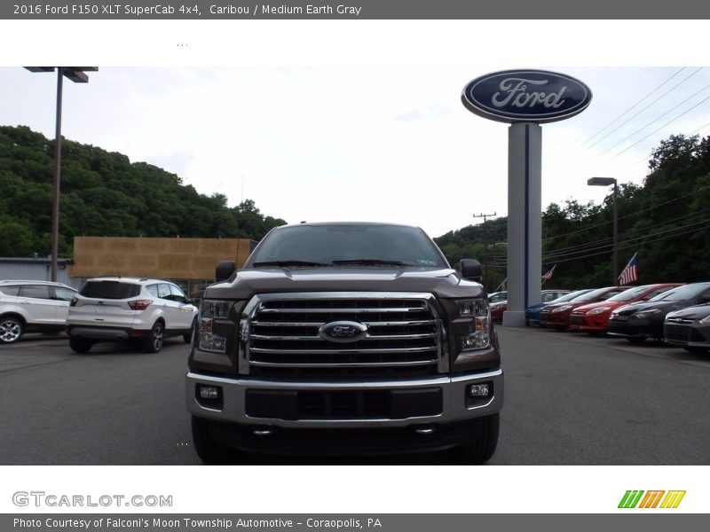 Caribou / Medium Earth Gray 2016 Ford F150 XLT SuperCab 4x4