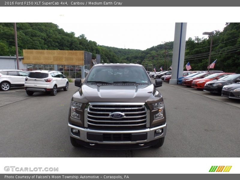 Caribou / Medium Earth Gray 2016 Ford F150 XLT SuperCab 4x4