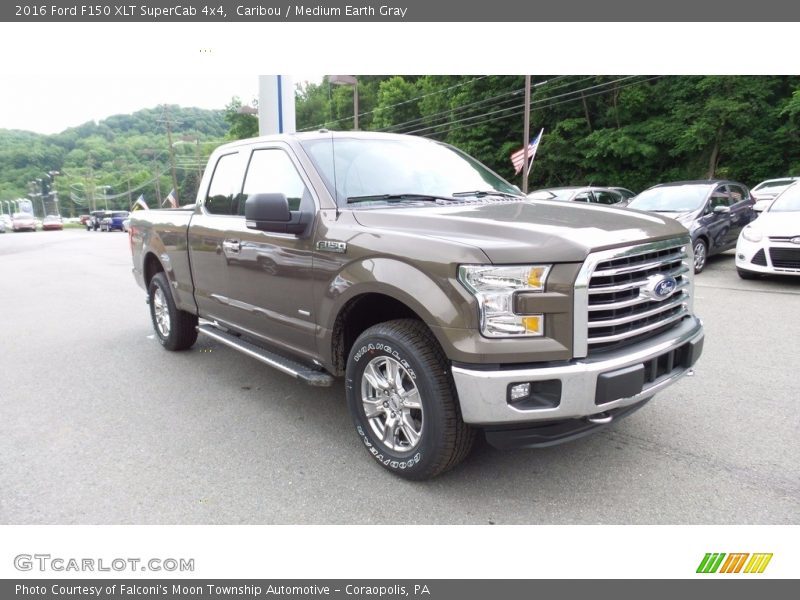 Caribou / Medium Earth Gray 2016 Ford F150 XLT SuperCab 4x4