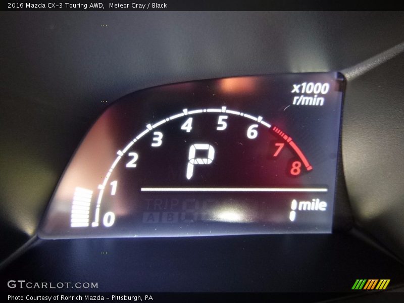 Meteor Gray / Black 2016 Mazda CX-3 Touring AWD