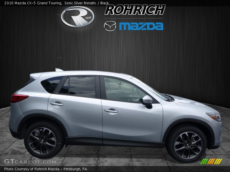 Sonic Silver Metallic / Black 2016 Mazda CX-5 Grand Touring