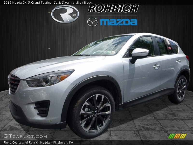 Sonic Silver Metallic / Black 2016 Mazda CX-5 Grand Touring