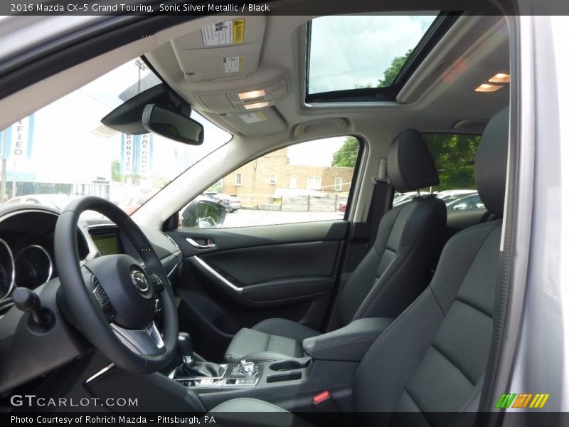 Sonic Silver Metallic / Black 2016 Mazda CX-5 Grand Touring