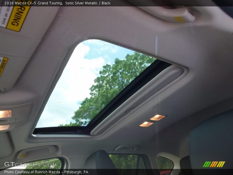 Sonic Silver Metallic / Black 2016 Mazda CX-5 Grand Touring