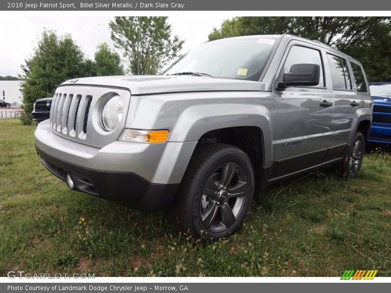 Billet Silver Metallic / Dark Slate Gray 2016 Jeep Patriot Sport