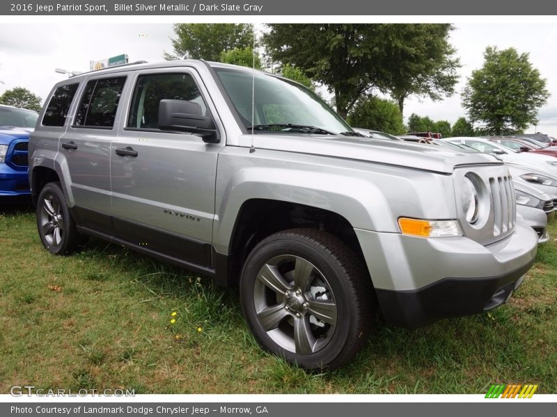 Billet Silver Metallic / Dark Slate Gray 2016 Jeep Patriot Sport
