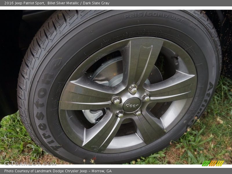 Billet Silver Metallic / Dark Slate Gray 2016 Jeep Patriot Sport