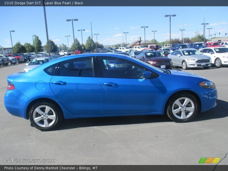 Laser Blue Pearl / Black 2016 Dodge Dart SXT