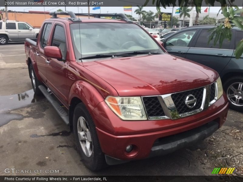 Red Brawn / Desert 2006 Nissan Frontier LE Crew Cab