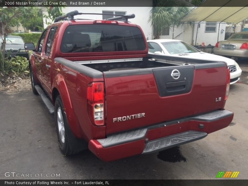 Red Brawn / Desert 2006 Nissan Frontier LE Crew Cab