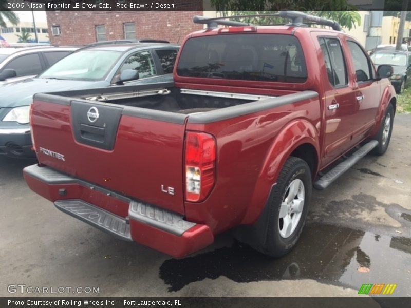Red Brawn / Desert 2006 Nissan Frontier LE Crew Cab