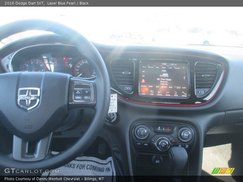 Laser Blue Pearl / Black 2016 Dodge Dart SXT