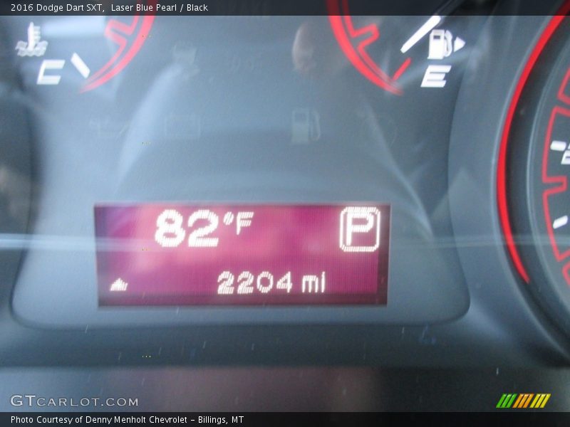 Laser Blue Pearl / Black 2016 Dodge Dart SXT