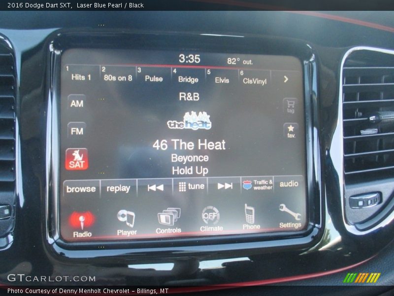 Laser Blue Pearl / Black 2016 Dodge Dart SXT