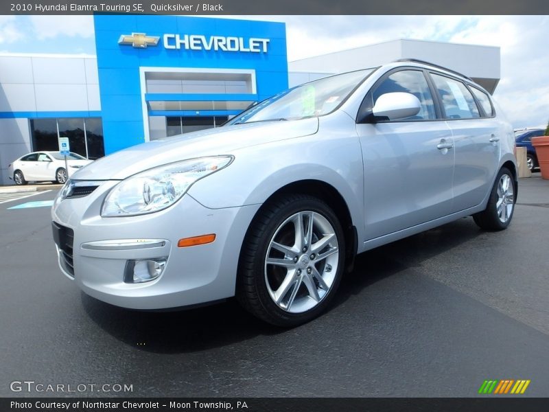 Quicksilver / Black 2010 Hyundai Elantra Touring SE
