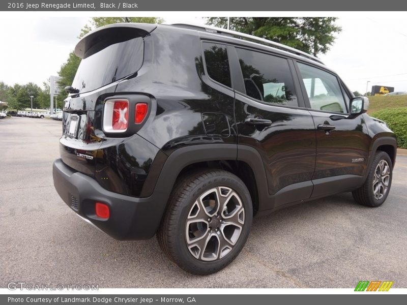 Black / Black 2016 Jeep Renegade Limited