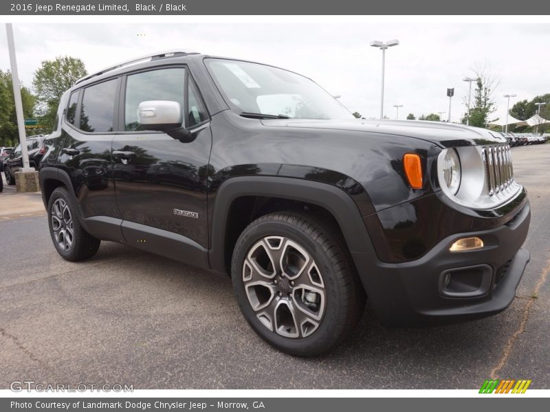 Black / Black 2016 Jeep Renegade Limited