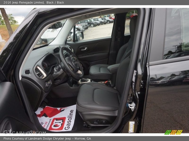 Black / Black 2016 Jeep Renegade Limited