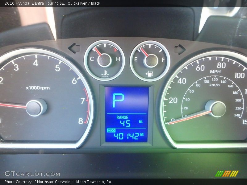 Quicksilver / Black 2010 Hyundai Elantra Touring SE