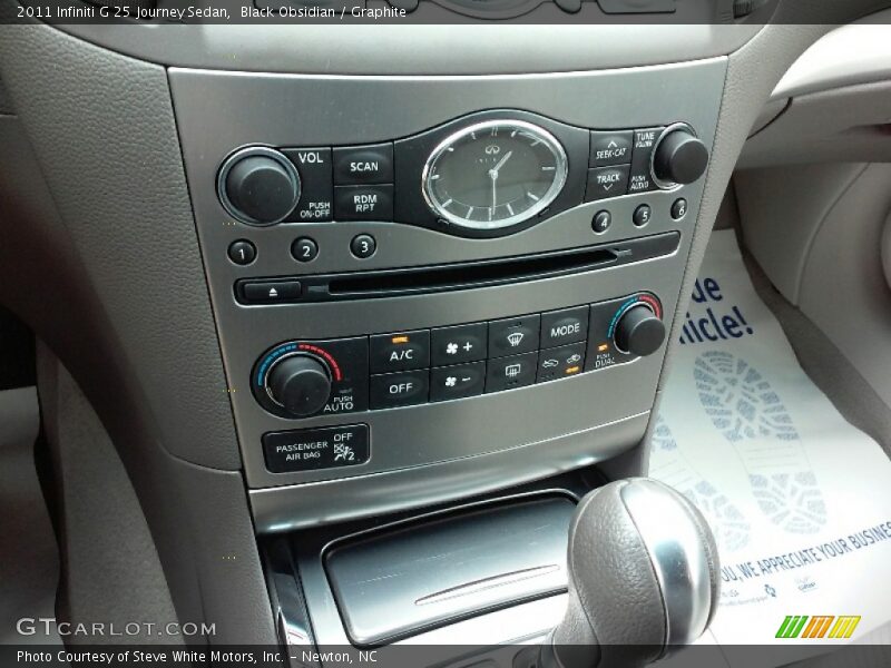 Black Obsidian / Graphite 2011 Infiniti G 25 Journey Sedan
