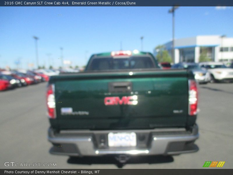 Emerald Green Metallic / Cocoa/Dune 2016 GMC Canyon SLT Crew Cab 4x4